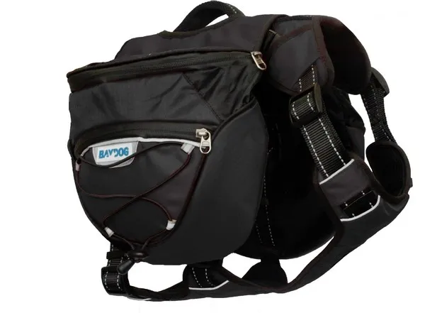 1ea Baydog Saranac Black Large Backpack - Treat
